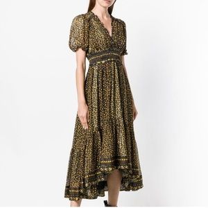 Ulla Johnson Silk Evania Prairie Midi Dress 4